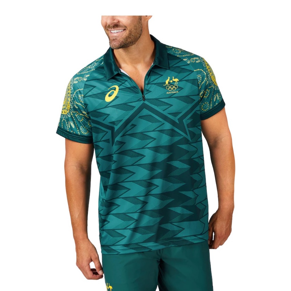 Team Australia Asics 2024 Replica Football Polo Shirt - Unisex - XL - Raygun